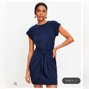 LOFT Sarong Mini Tee Dress